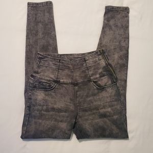 Black and Gray Washed Jeans